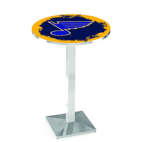 42" Chrome St Louis Blues Pub Table
